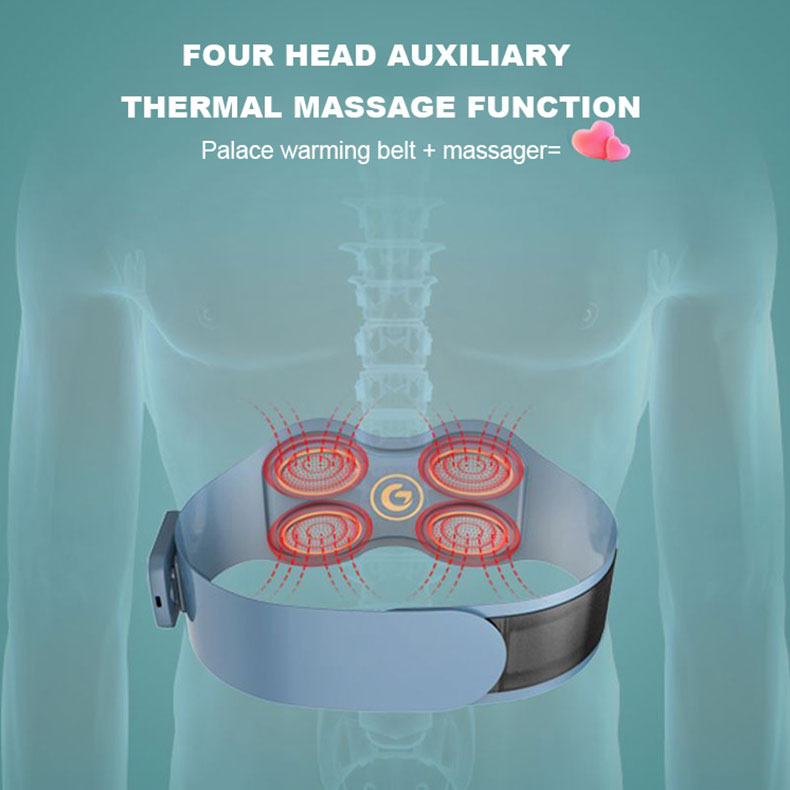 Electric heating massage waist belt
