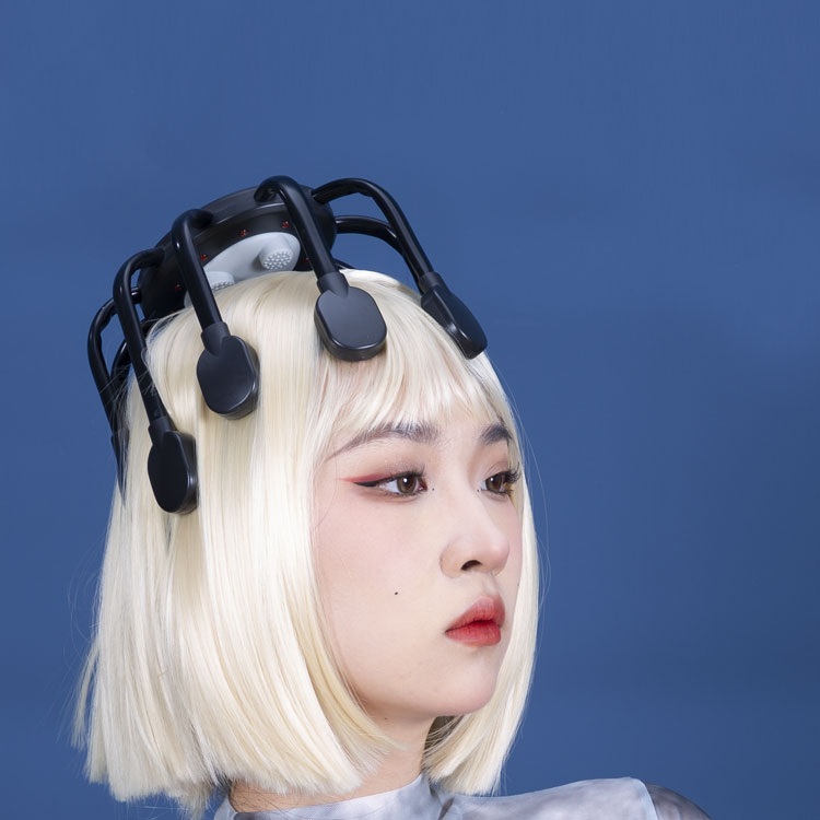Intelligent head massager na may malaking moto