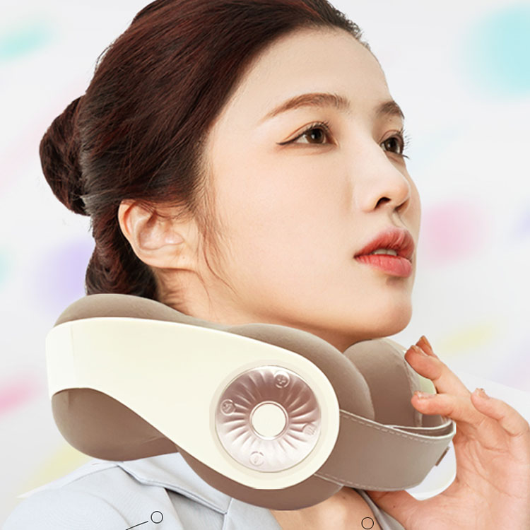 Portable u hugis shiatsu kneading leeg massager
